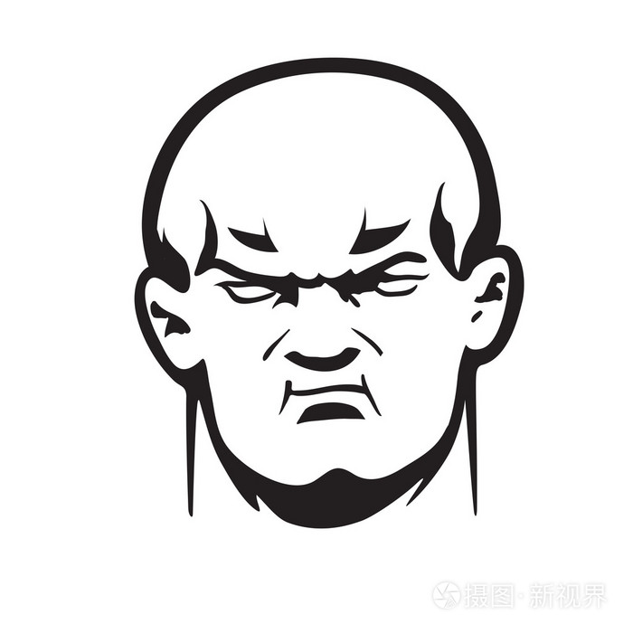 大流氓头插画-正版商用图片1nojux-摄图新视界