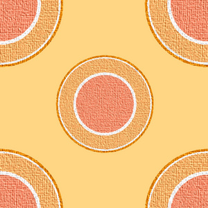 橙色的纹理圆圈的模式