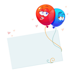 矢量图色彩缤纷的生日或方气球无线