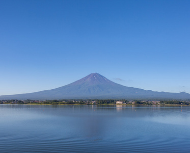 全景视图的富士山