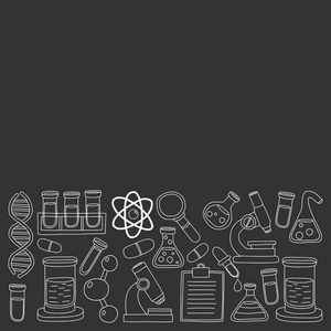 化学药理学自然科学矢量涂鸦集