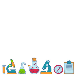 化学药理学自然科学矢量涂鸦集