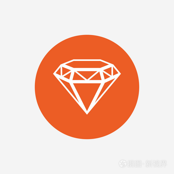菱形标志图标珠宝首饰符号