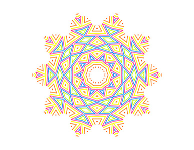 彩色线条边框元素设计同心圆图案 ︰ 抽象彩色线条照片