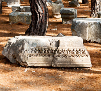 老毁了列和摧毁在瑟里斯寺土耳其石