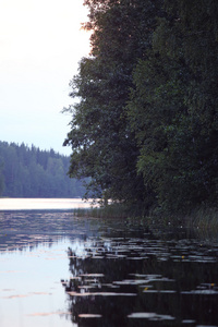 早晨湖在芬兰