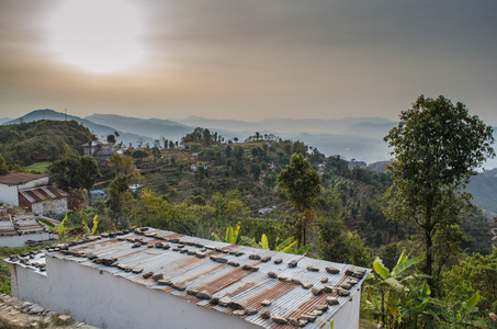 在 Annapurnas 中的日出