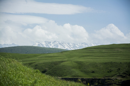 天山山区的峡谷谷