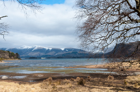 苏格兰风景与湖景房