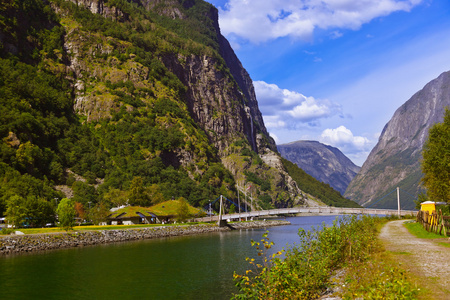 峡湾 sognefjord挪威