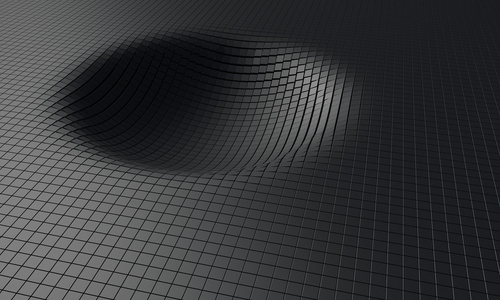 重力的影响.扭曲的空间照片