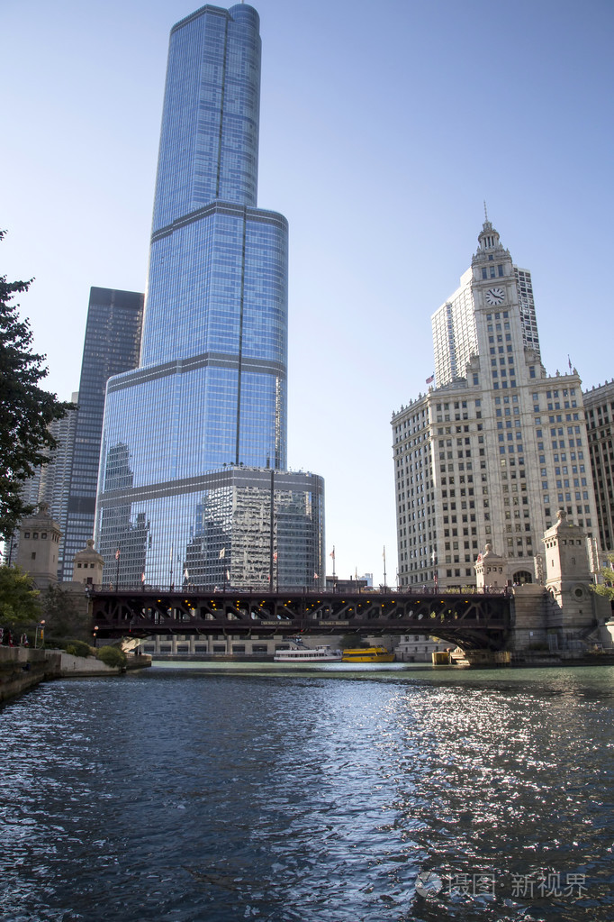 美国-伊利诺伊-芝加哥-城景