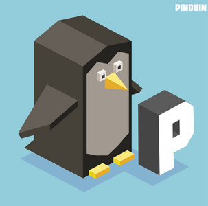 P 为 pinguin 的。动物的字母表集合