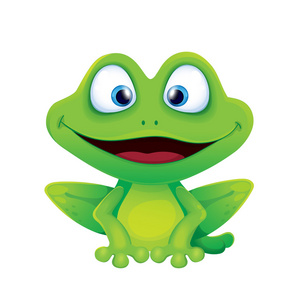 微笑的可爱搞笑青蛙