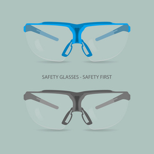 矢量图的安全眼镜