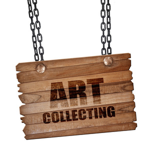 艺术收藏 3d 渲染 木板 grunge 链上