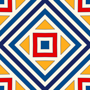 重复黄色万花筒模式图片