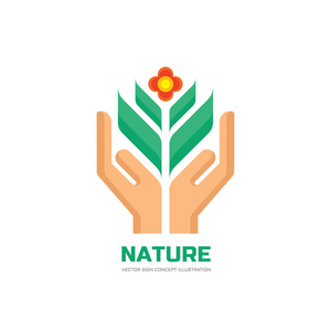 菜单元素彩色手绘矢量插画生态友好型城市-现代平面设计风格矢量不