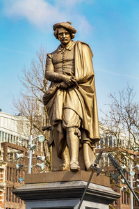 伦勃朗，阿姆斯特丹，荷兰的雕像
