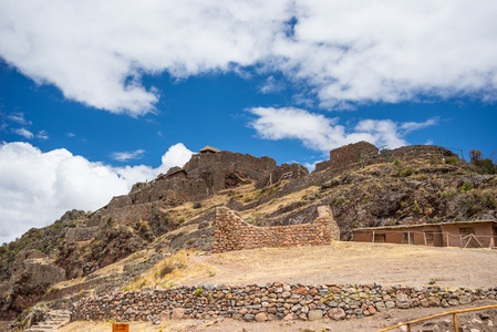 印加遗址和建筑物称心如意，神圣谷，秘鲁