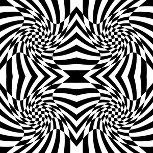 方格的图案与畸变效应照片