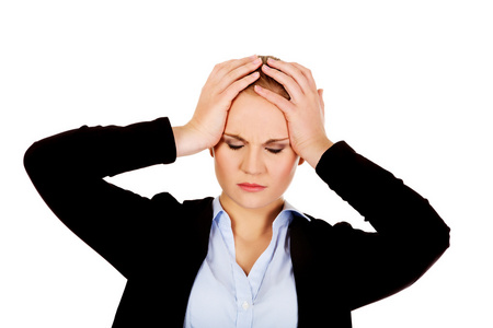 女商人头痛图片