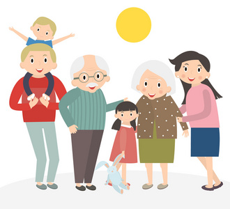 全家图快乐的全家福.