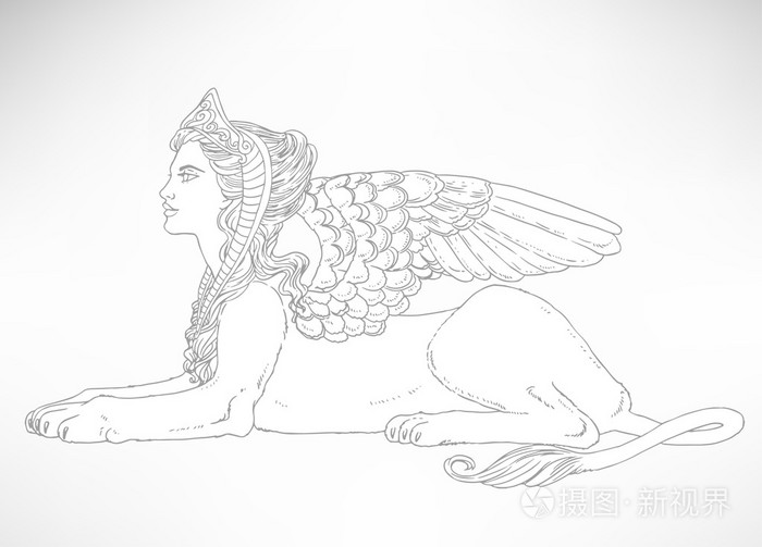 狮身人面像神秘的生物标志