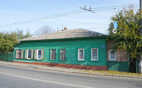 在 Chernigov 的木房子。乌克兰