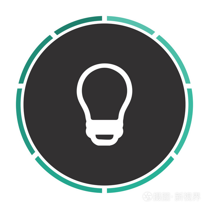 led的灯泡计算机符号