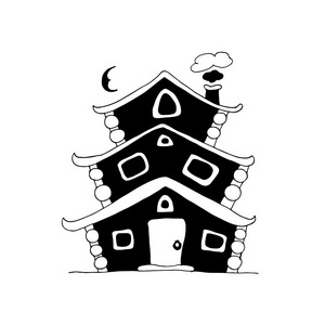 童话的房子，为您设计素描