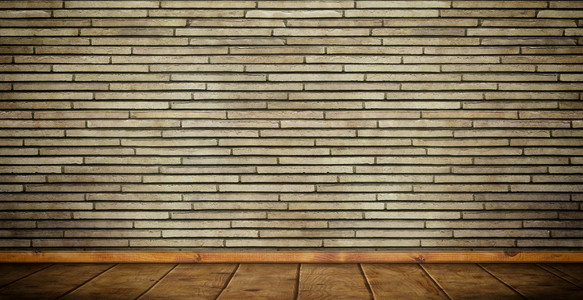 砖墙和木地板