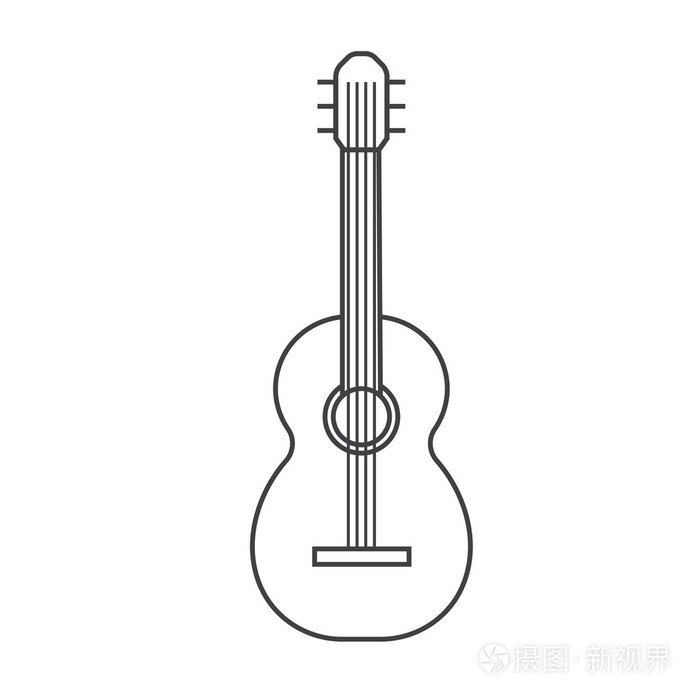 音乐吉他大纲图标