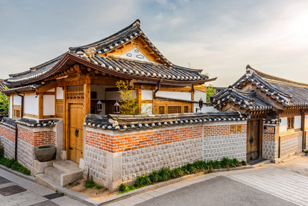 在韩国首尔北村韩屋村图片