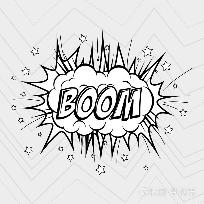 爆炸波普艺术设计插画-正版商用图片1nsjw9-摄图新视界