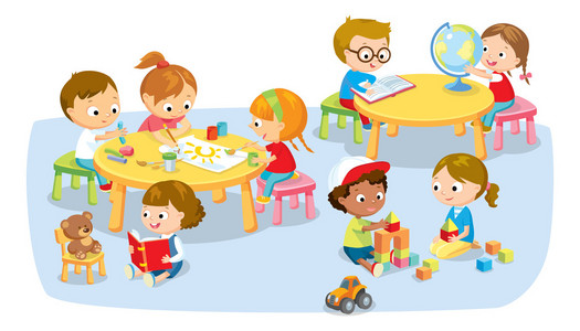 幼儿园儿童的活动照片