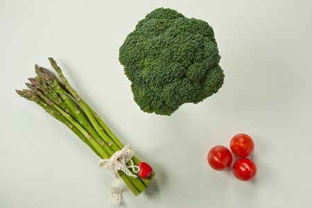 蔬菜绿色与红色的平面布置图片