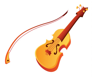 卡通小提琴图片