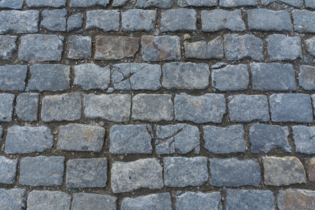 石灰岩石板铺路图片