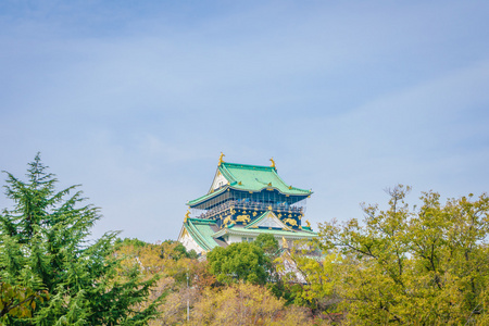 在日本大阪的大阪城堡