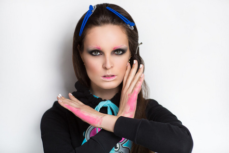 疯狂的眼神图片