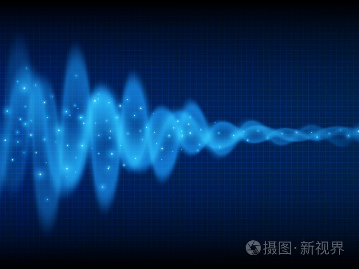 声波音乐背景能量流音频波形设计抽象的技术背景