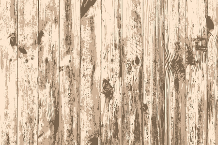 矢量纹理现实古老的木墙。矢量图