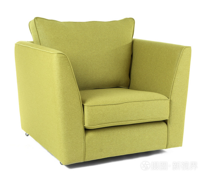 现代绿色扶手椅