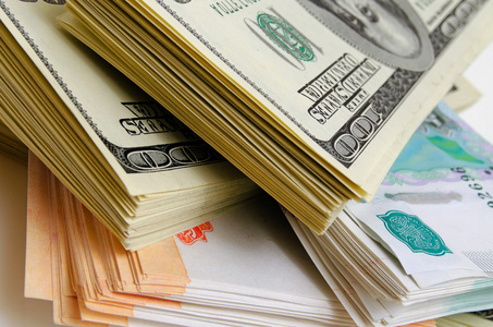 外汇卢布货币投机卢布美元照片