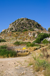 古代的 Polyrrinia，希腊克里特岛的废墟