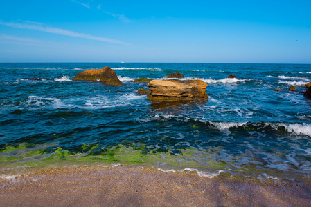 海洋海岸和岩石