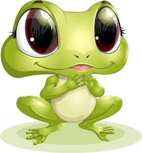 大眼睛美丽的青蛙照片