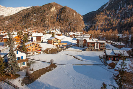 来自山村的采尔马特，瑞士的风景