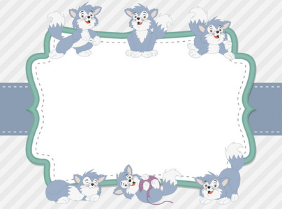 可爱顽皮猫咪照片